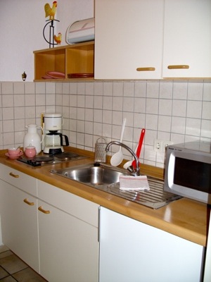 Monteurzimmer Beispiel Küche